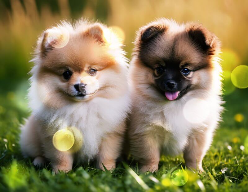 귀여운-강아지-두마리