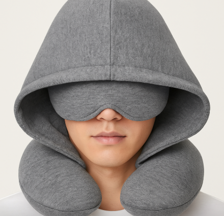 기내에서 사용 가능한 목베게 사진입니다.