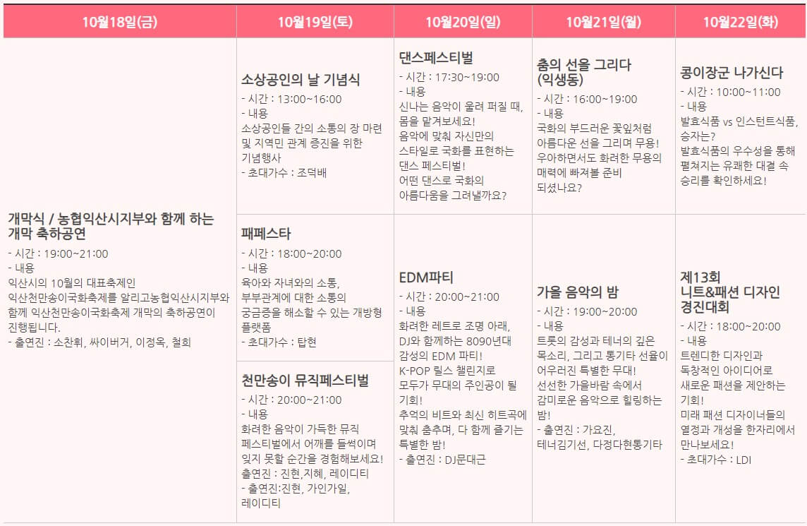 공연 주요 내용
