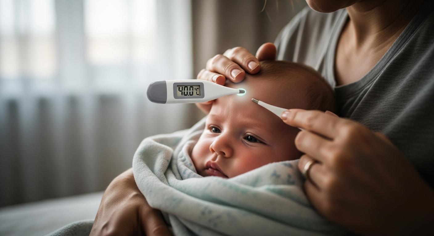 아기 열 40도 오한