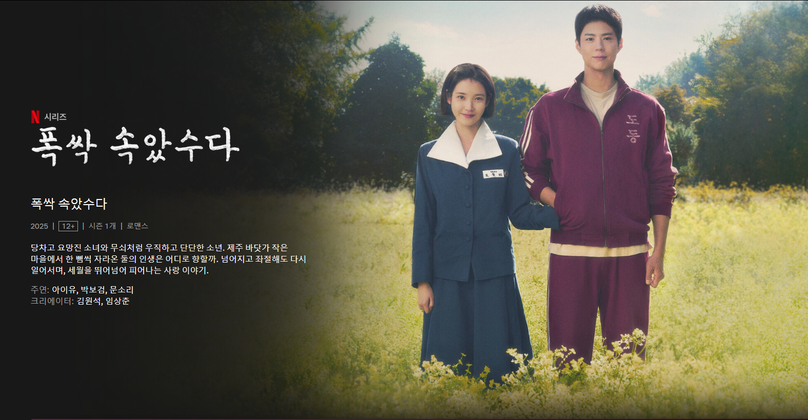 넷플릭스 <폭싹 속았수다> 포스터