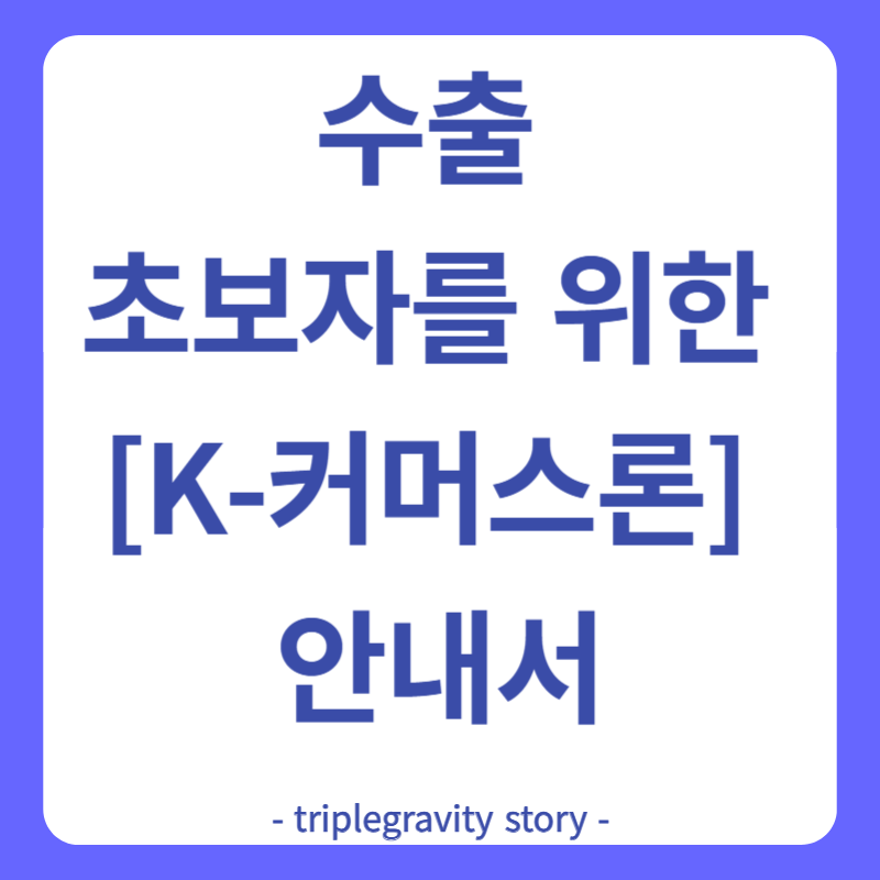수출 초보자를 위한 K-커머스론 안내서 그림