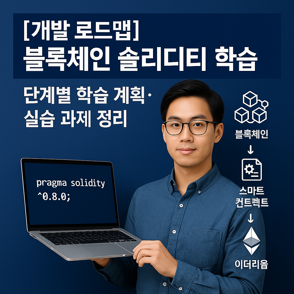 [개발 로드맵] 블록체인 솔리디티 학습 ｜ 단계별 학습 계획&middot;실습 과제 정리