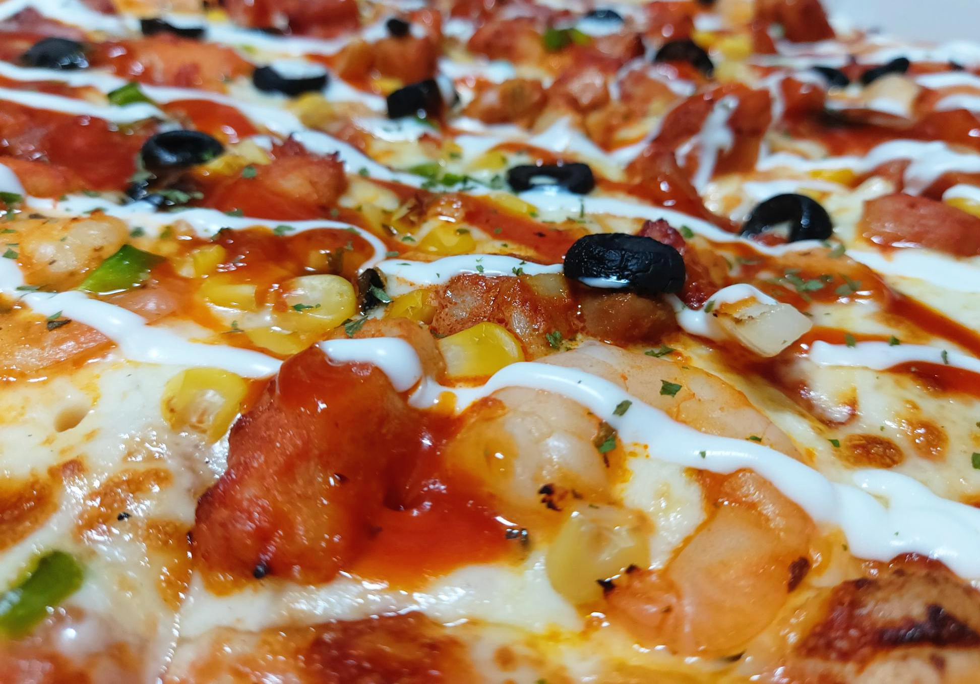 붉은색 토핑 반올림피자샵 붉은빛 토핑