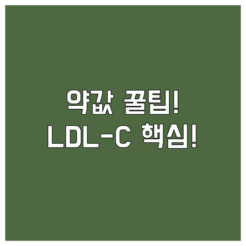 심혈관 위험군별 고지혈증 약값 LDL..