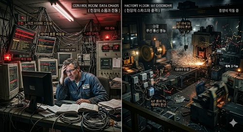 혼돈의 제어실과 공장 현장의 노이즈