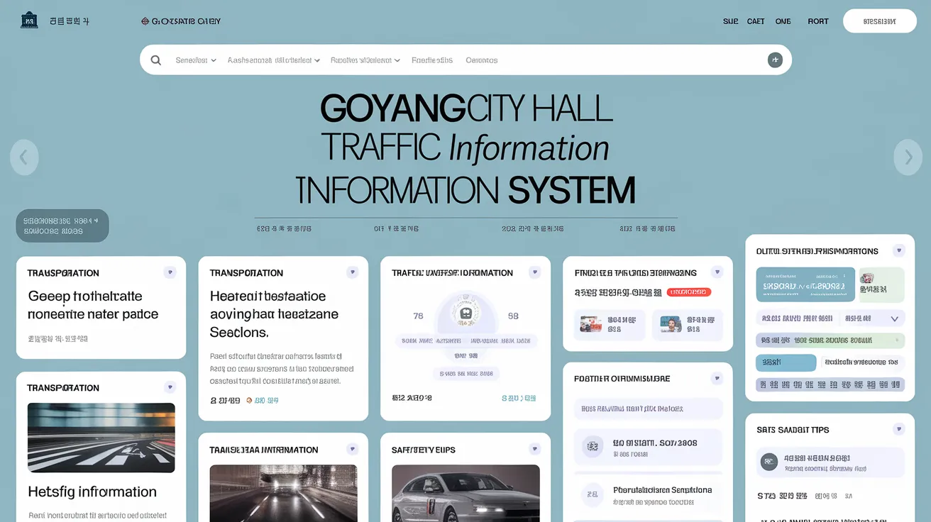 의정부시청 교통정보시스템