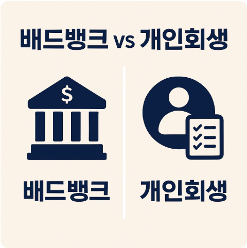 배드뱅크란 개인회생과 차이점