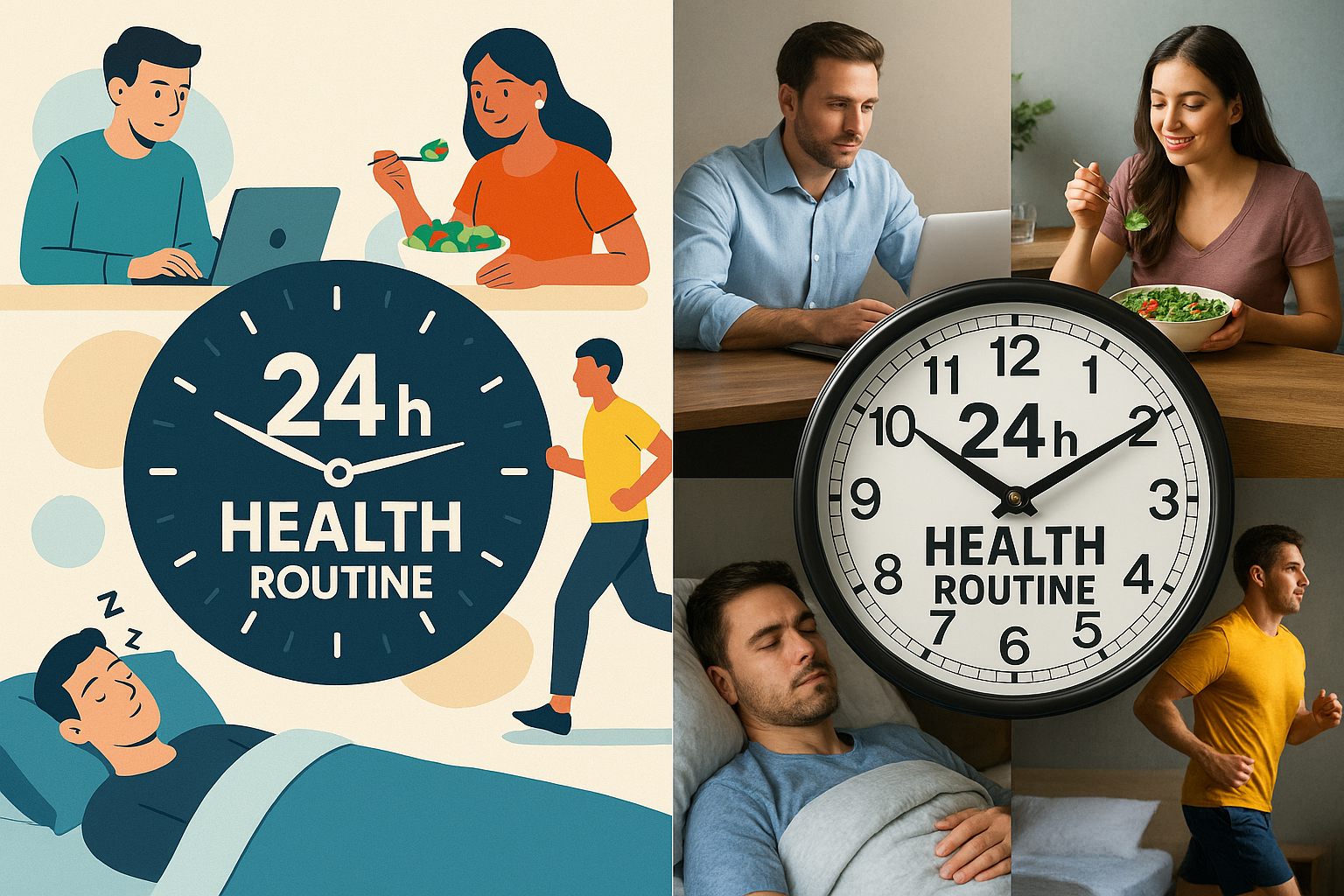 바쁜 직장인을 위한 하루 24시간 건강 루틴