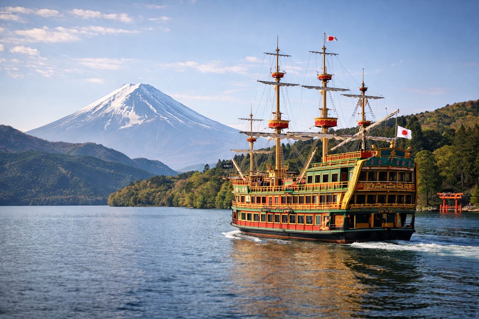 하코네 아시노코 유람선 사진