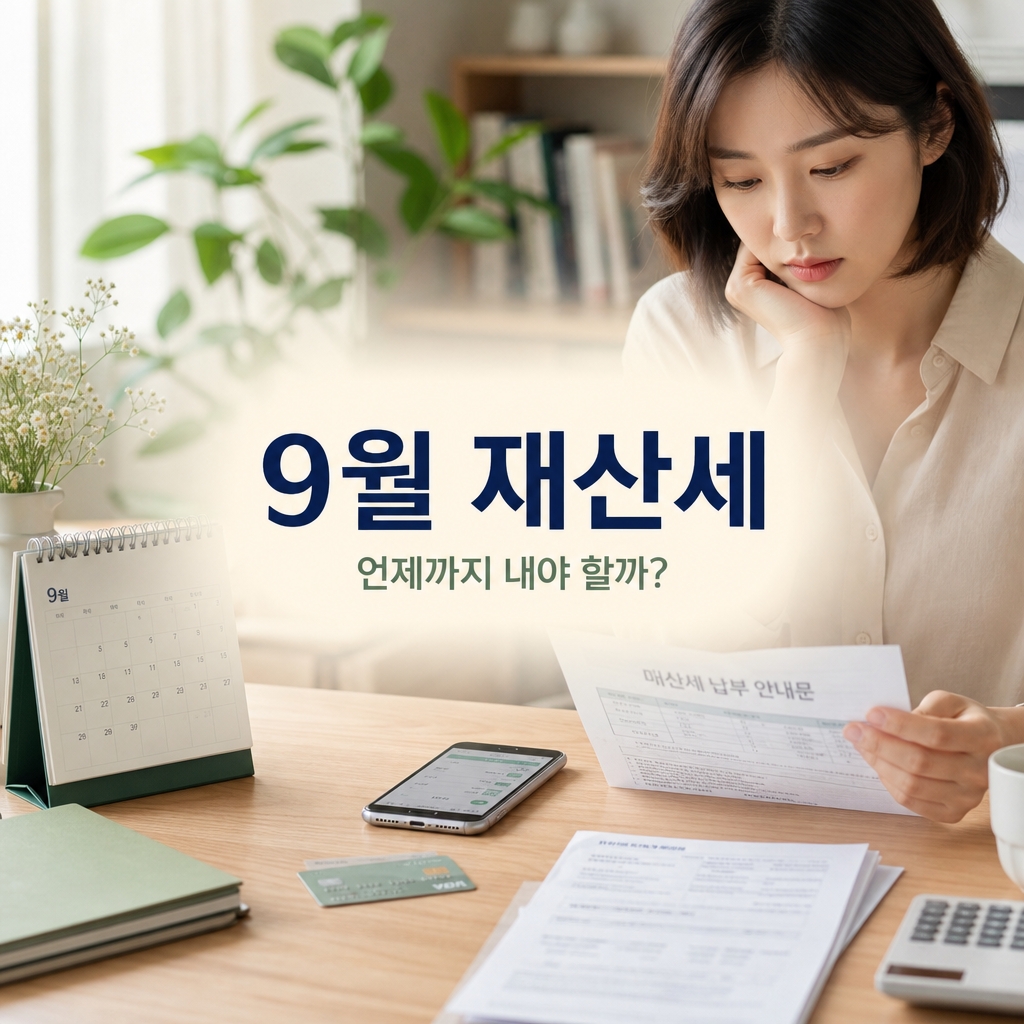 9월 재산세 납부기간과 가산세 피하는 방법