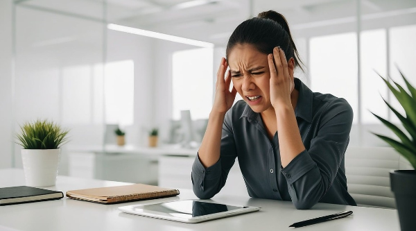 직장인 두통 관련 사진
