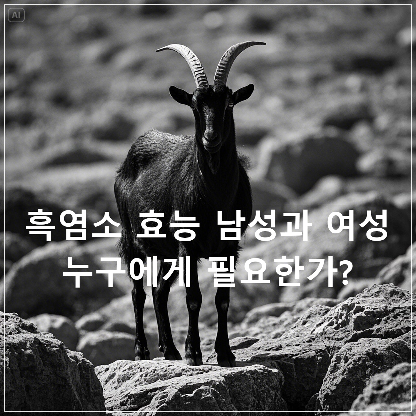 흑염소 효능 남성과 여성
