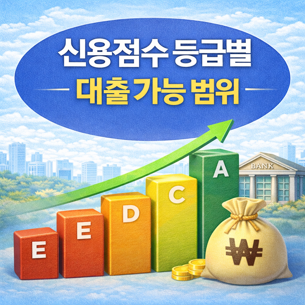 신용점수 등급별 대출 가능 범위