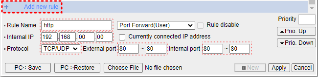 80 포트 포트포워딩