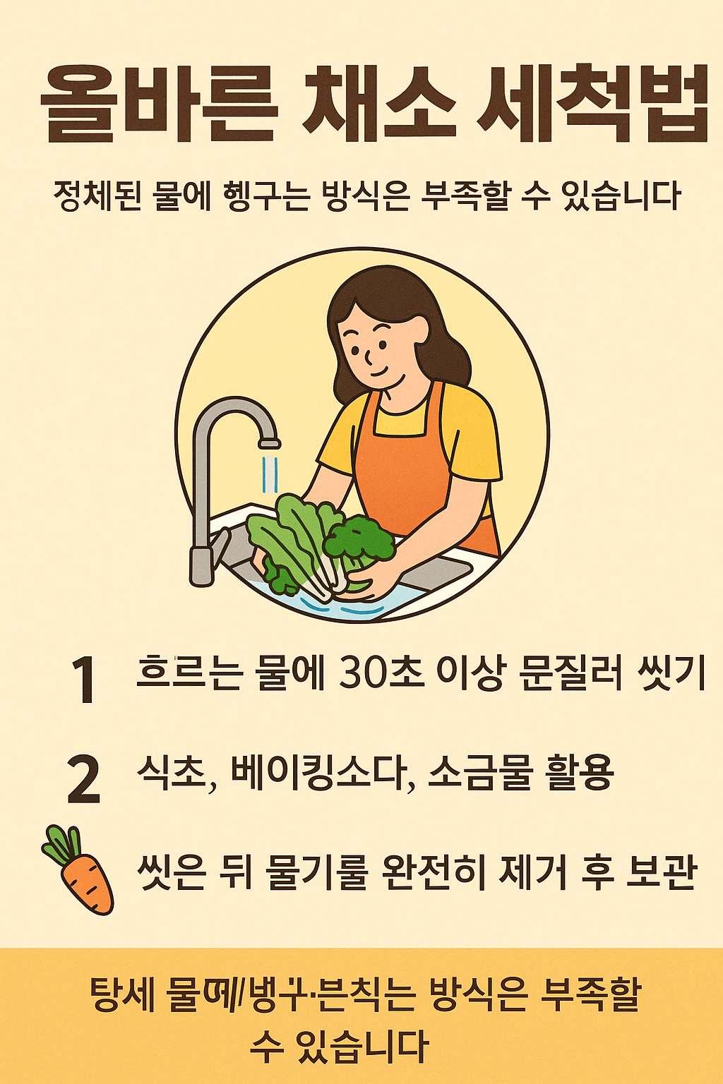 올바른 채소 세척법