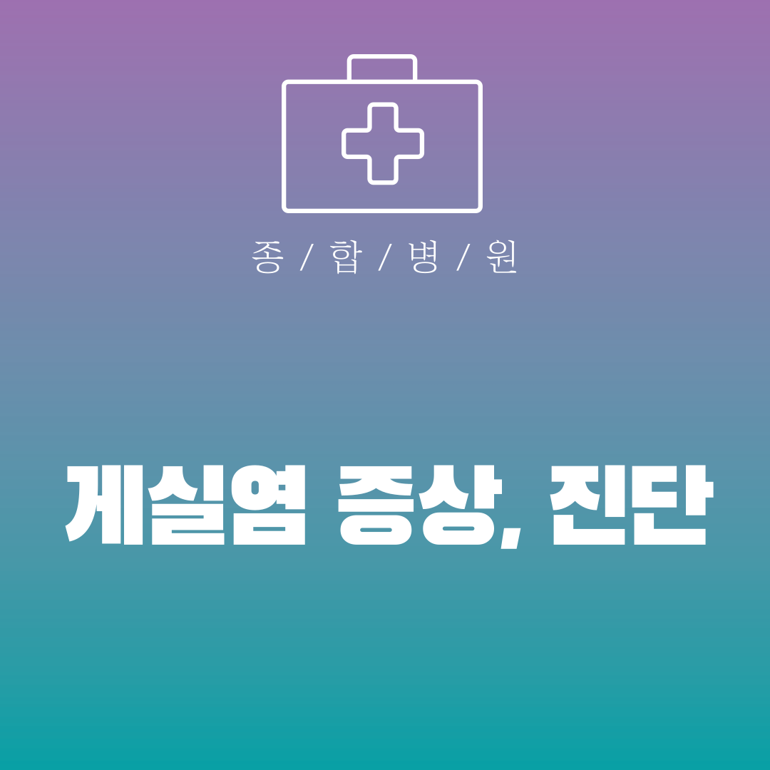 게실염 증상, 진단