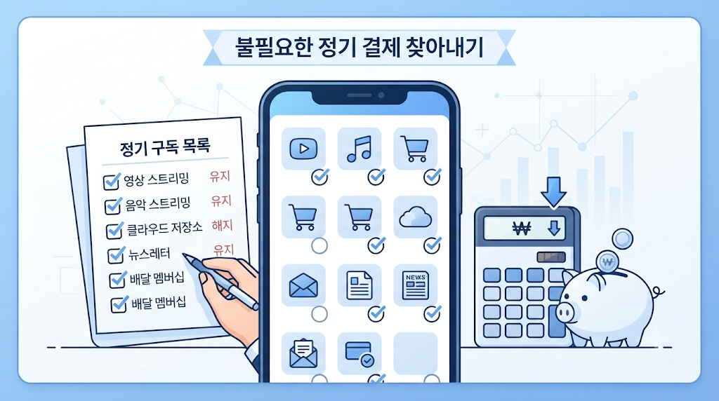 구독료와 멤버십 정리로 고정 지출 줄이는 방법