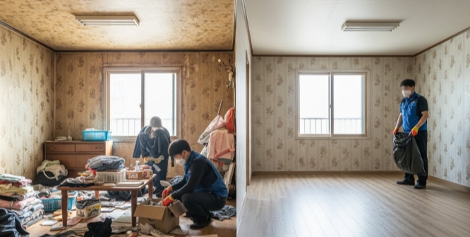 예천 고독사청소 및 정리