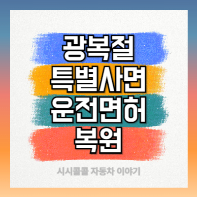 광복절-특별사면-운전면허-복원
