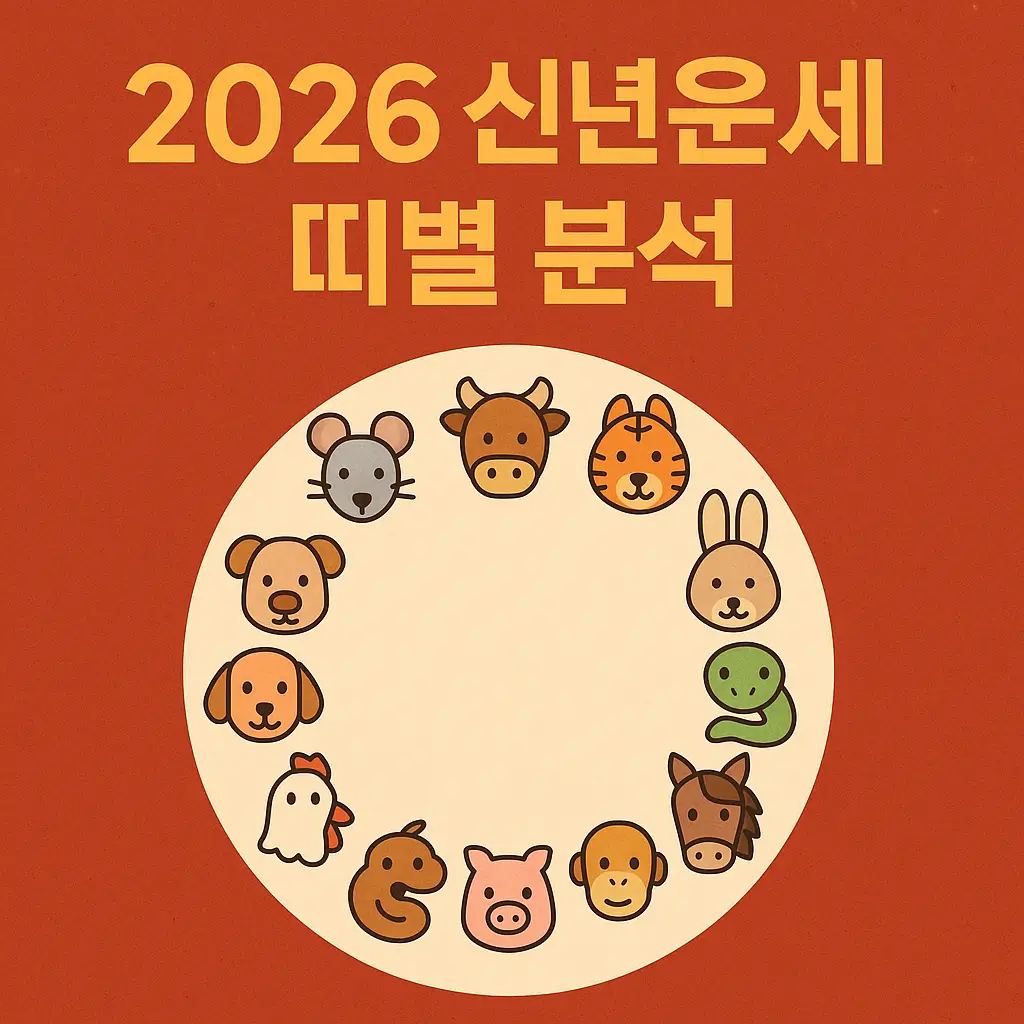 2026 신년운세 띠별 심층 분석