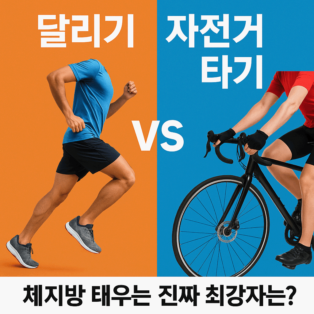 달리기 vs 자전거 타기, 체지방 태우는 진짜 최강자는?