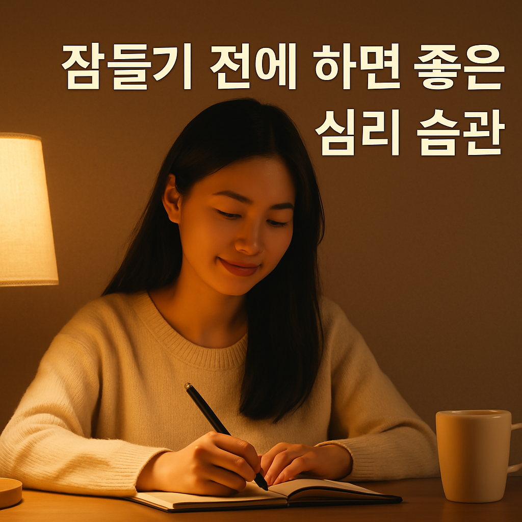잠들기전에하면좋은심리습관
