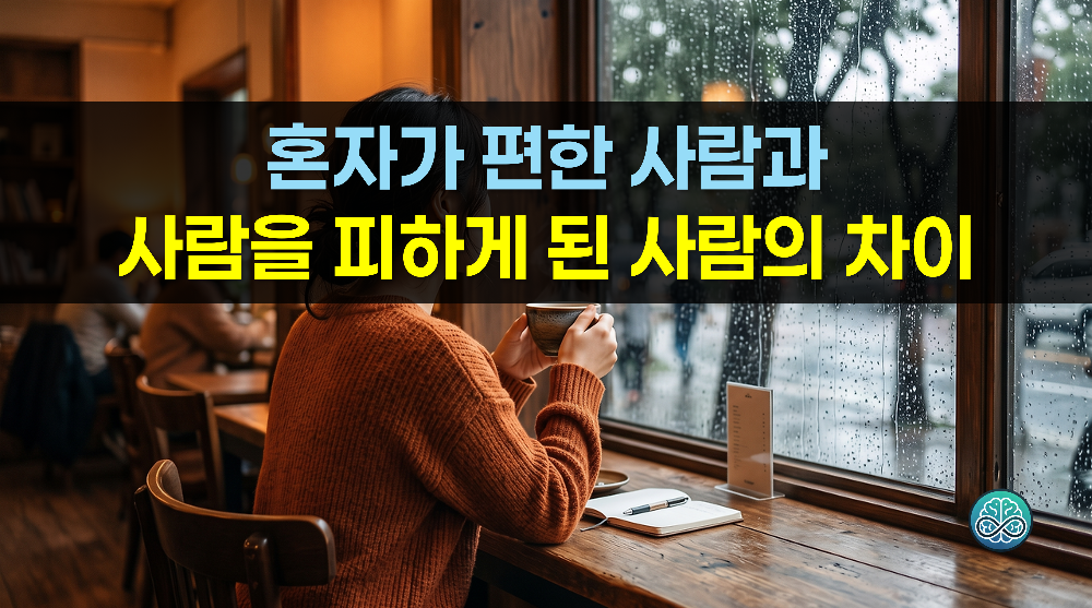 혼자가 편한 사람과 사람을 피하게 된 사람의 차이 - 마음 건강 자가진단 총정리