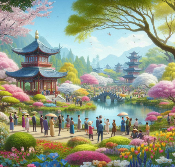 아름다운 꽃 축제