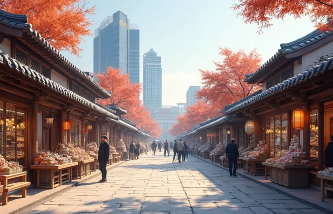 전통과 현대의 만남 관련 이미지