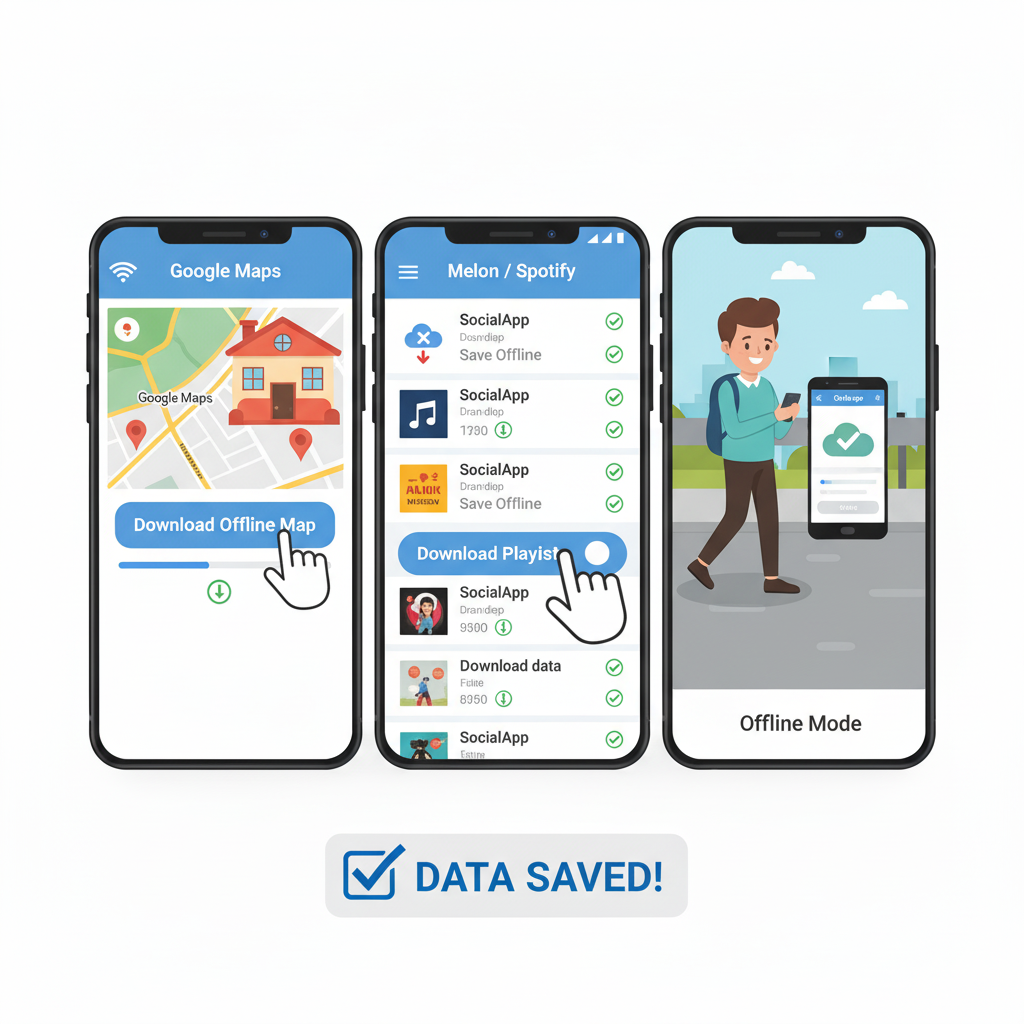 스마트폰 데이터 절약 팁｜LTE&middot;5G 요금제 아끼는 방법