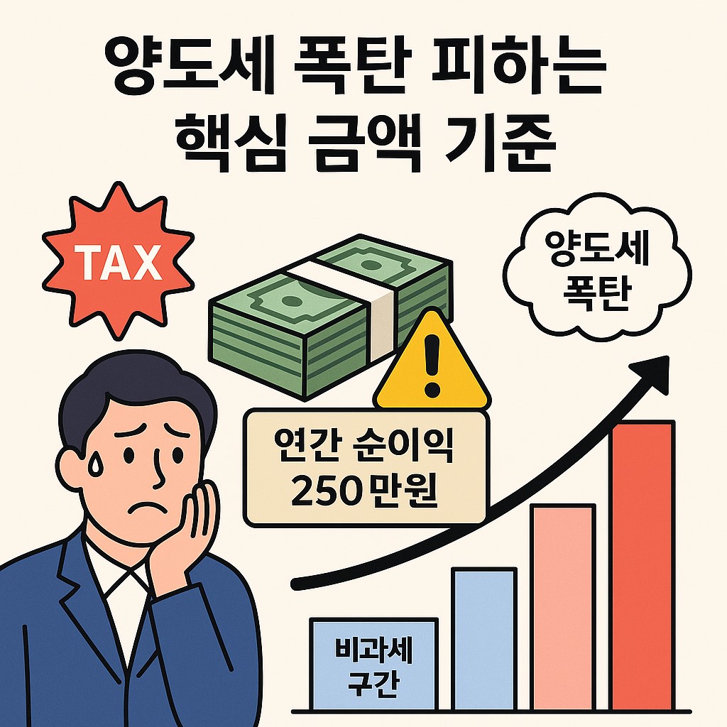 양도세 폭탄 피하는 핵심 금액 기준 대표 이미지