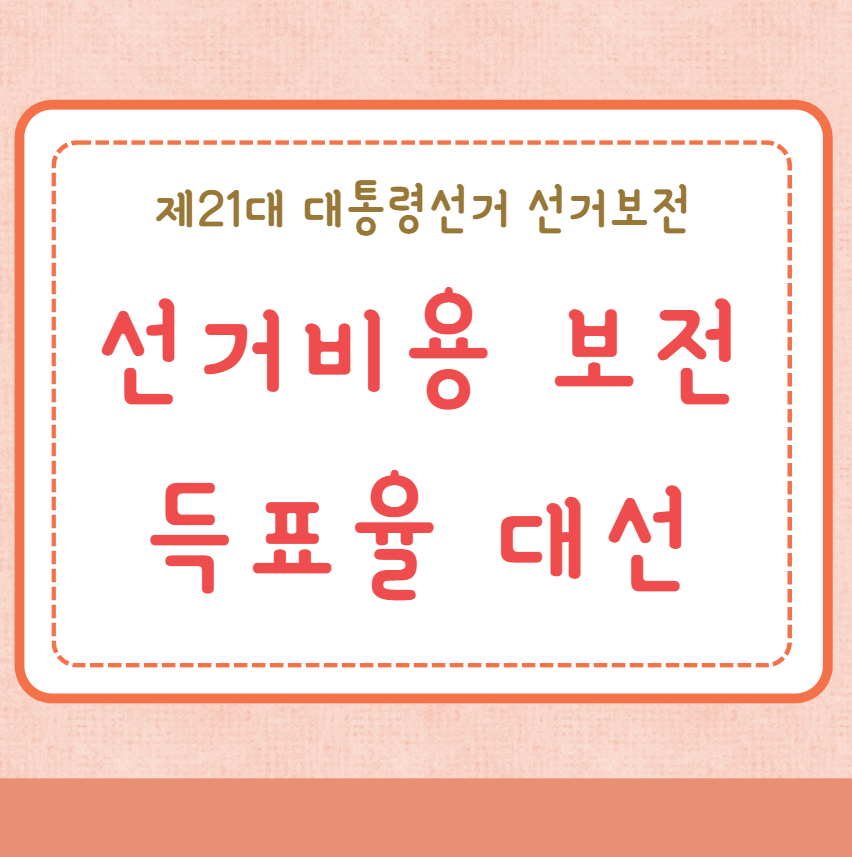 선거비용 보전 득표율