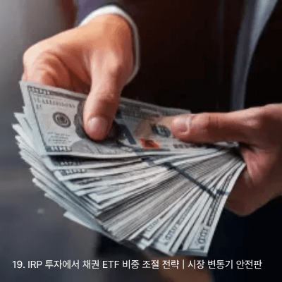 19. IRP 투자에서 채권 ETF 비중 조절 전략 시장 변동기 안전판 (3)