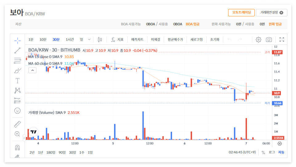 보아 코인 시세 전망