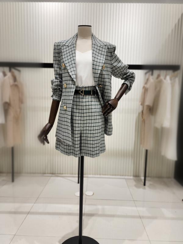 모조에스핀 리넨 루즈핏 재킷 반바지세트 S232MSF122 S232MSA122