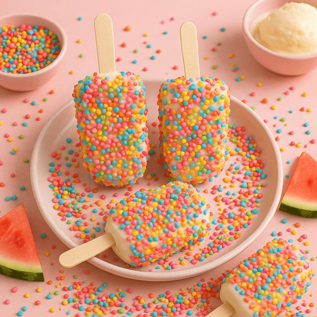 비주얼 끝판왕! 미니 팝핑캔디 아이스크림 DIY 레시피