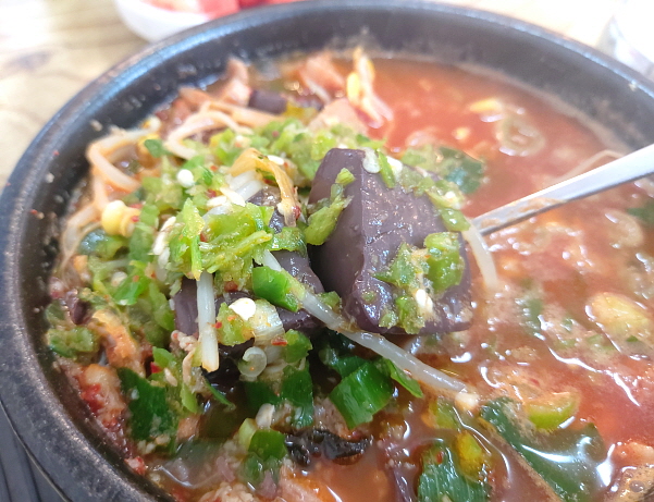 청양고추와 커다란 선지