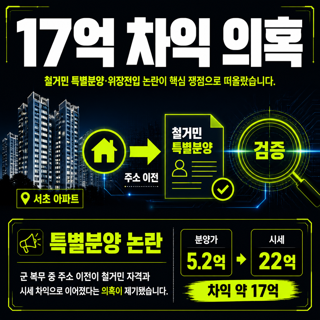17억 차익 의혹