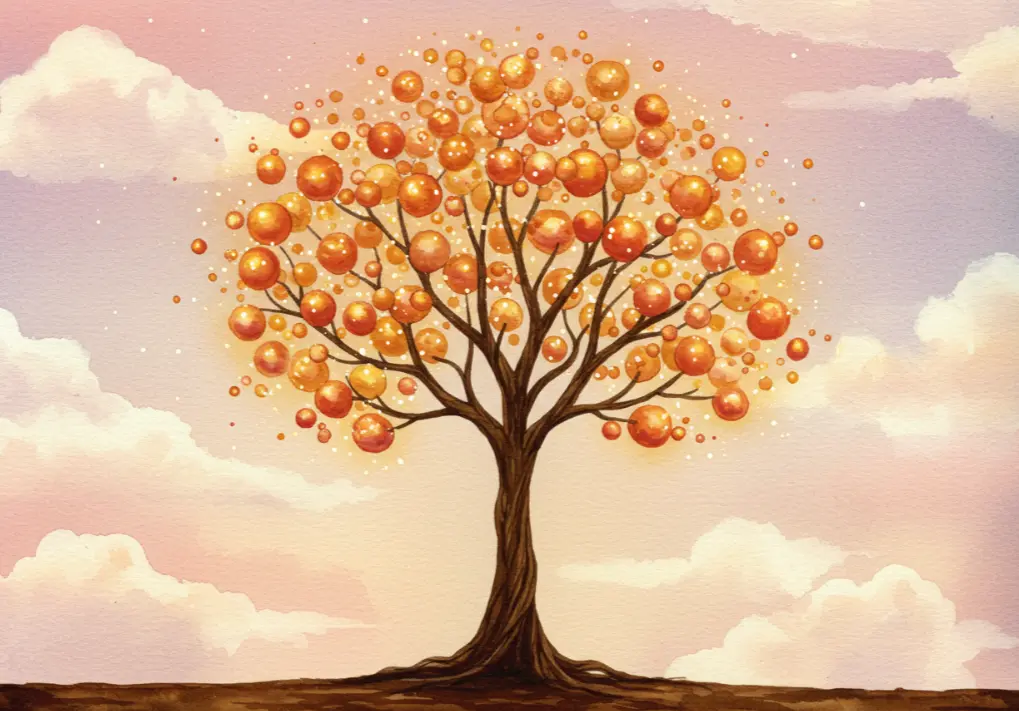 큰 나무에 열매가 가득 달린 꿈