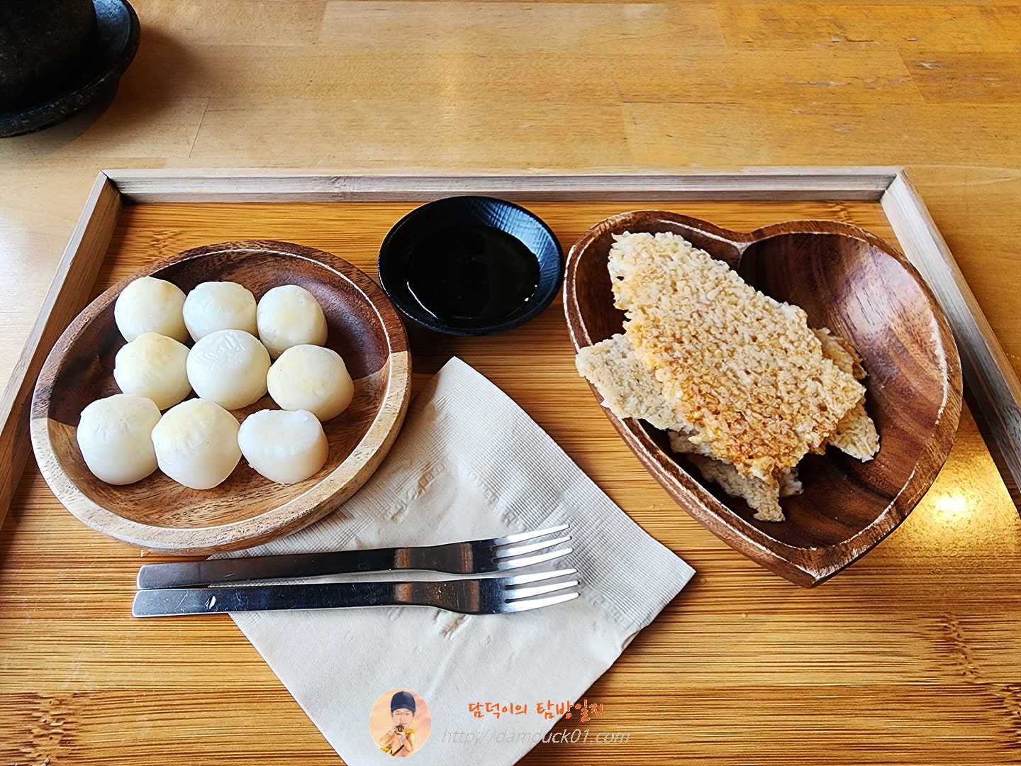 가래떡 옆 누룽지