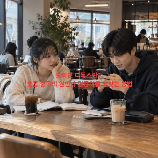 도파민디톡스, 숏폼중독, 집중력높이는방법, 스마트폰중독, 도파민, 디지털디톡스, 집중력저하, 심리학, 습관형성, 자기관리