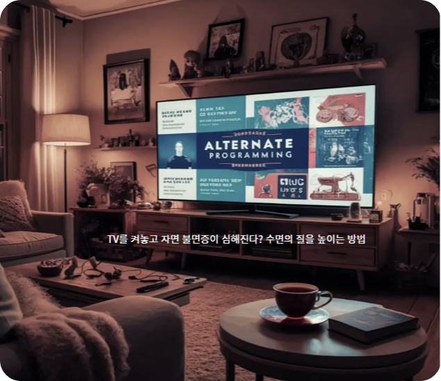 TV를 켜놓고 자는 것이 수면에 미치는 영향