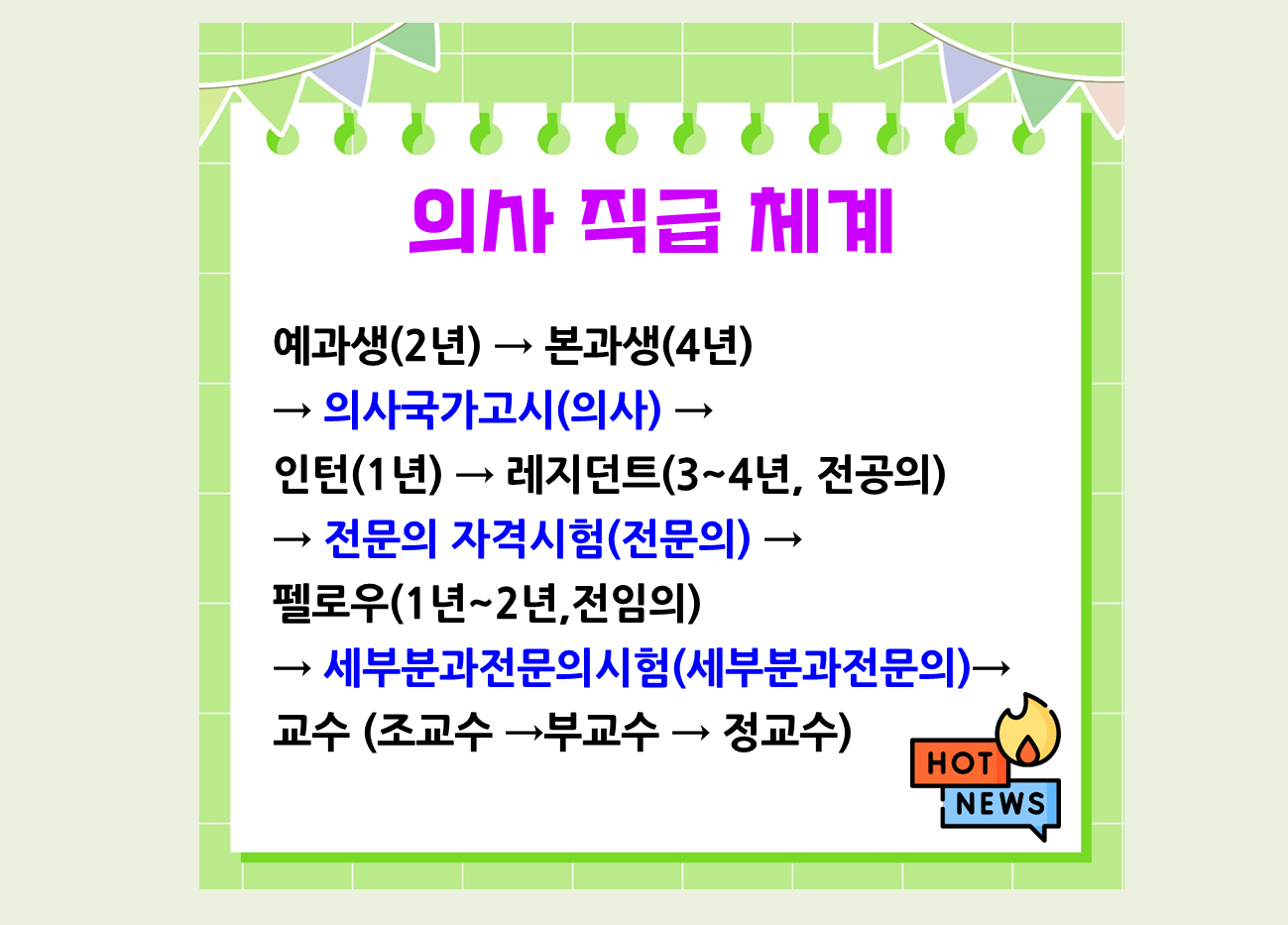 병원 의사 직급 체계, 의사 되는 과정, 의사 계급, 전공의 뜻, 쉽게 한방에 정리