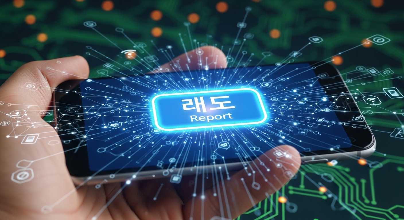 보이스피싱 전화번호를 스마트폰으로 실시간 신고하는 과정을 나타내는 이미지.