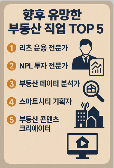 향후 유망한 부동산 직업 관련 이미지