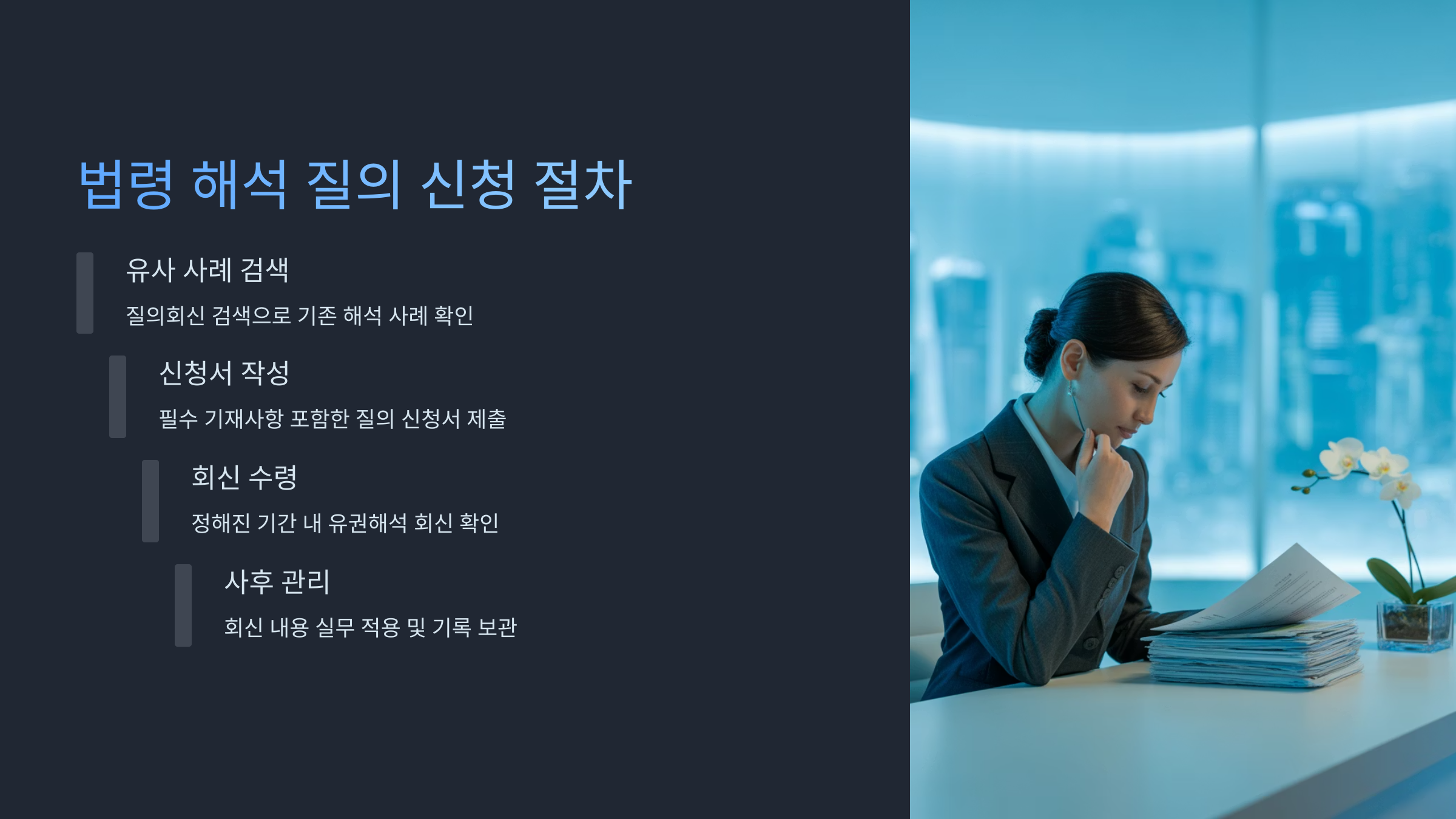 법령 해석 질의 신청 절차