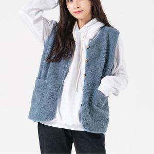 양털베스트 코트 이너조끼 뽀글이쪼끼 보온 레이어드 니트 스웨터