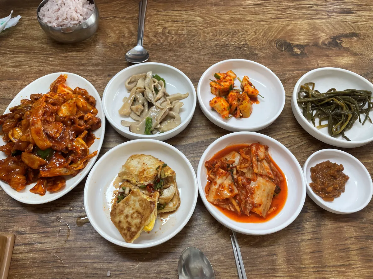 마포역-호남식당-백반-구성