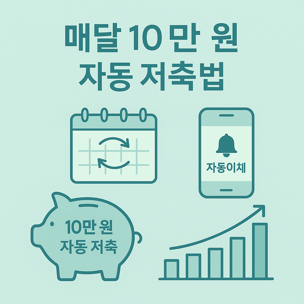 월 10만 원, 자동으로 모으기만 해도 자산이 쌓인다